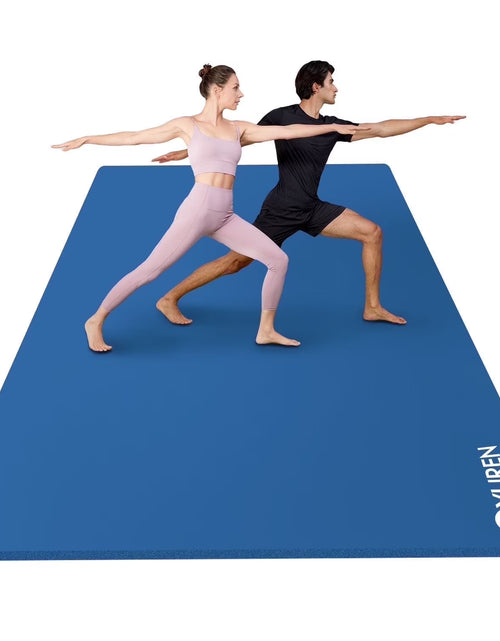 Load image into Gallery viewer, Large Exercise Mat 10Mm Thick NBR Foam for Home Gym Fitness Workout, Blue, 78X51 Inch
