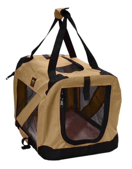 Load image into Gallery viewer, Folding Zippered 360° Vista View House Pet Crate
