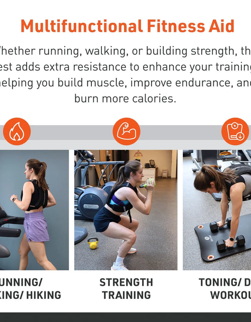 Load image into Gallery viewer, Weighted Vest, 5 Lb. - Adjustable Fitness Vest for Strength Training, Running, Walking, and Endurance Workouts
