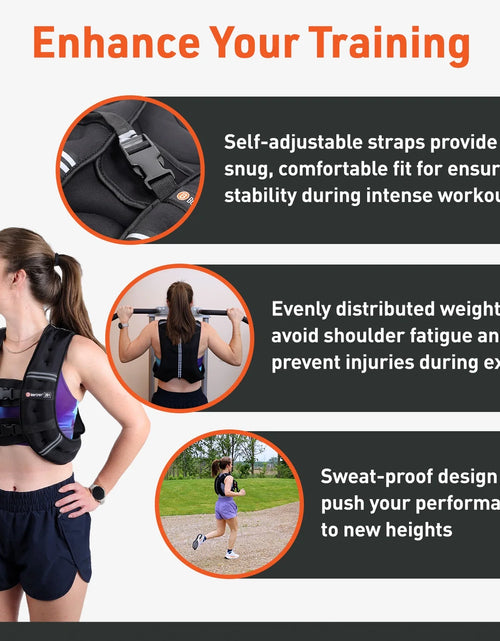 Load image into Gallery viewer, Weighted Vest, 5 Lb. - Adjustable Fitness Vest for Strength Training, Running, Walking, and Endurance Workouts
