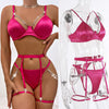 Garter Set 4-Rose Red